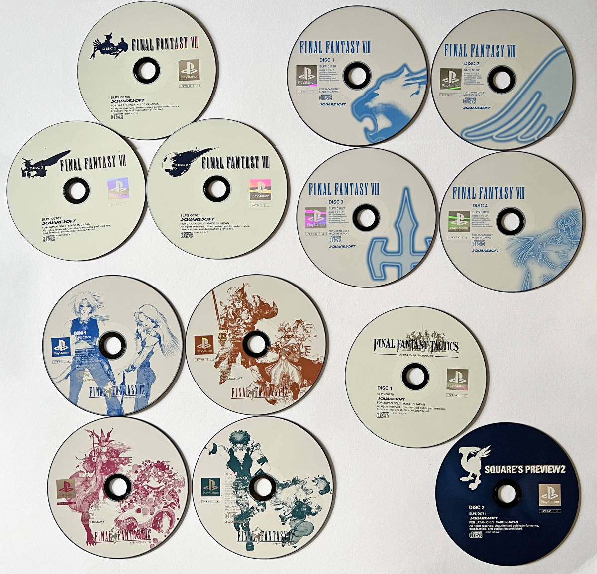 PS1 ファイナルファンタジー 7 8 9 タクティクス セット 帯あり プレステ プレイステーション FInal Fantasy VII VIII IX Tacticsの画像6