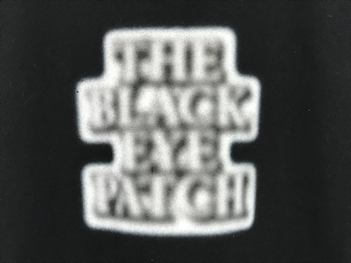 BEP BLACK EYE PATCH ブラックアイパッチ ぼかしロゴ クルーネック Tシャツ L 黒の画像3