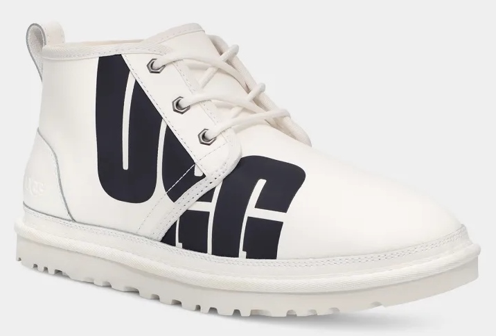 UGG アグ NEUMEL CHOPD ニューメル チョップ ブーツ ホワイト US9/27cm 裏ボア スニーカー シューズ 靴