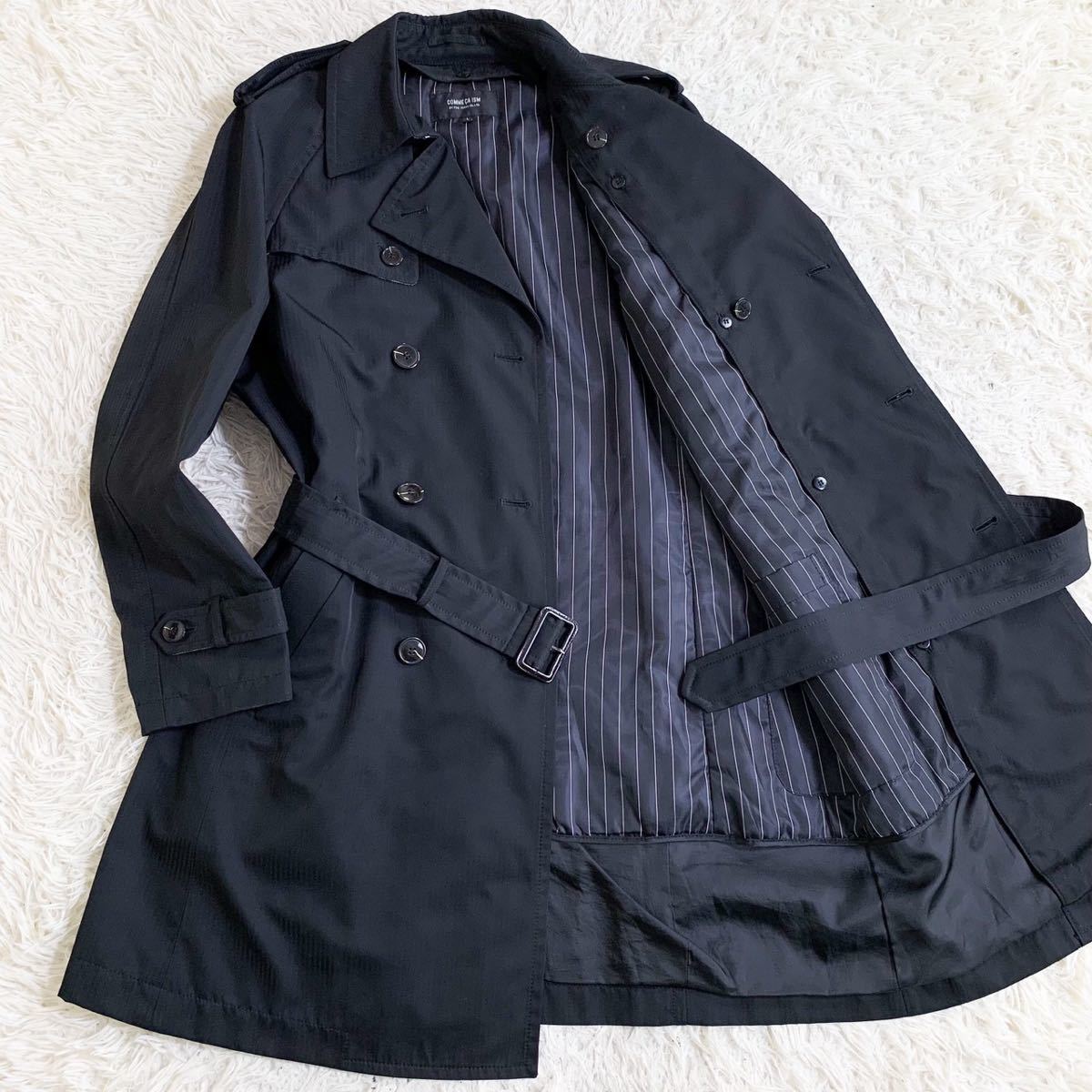 美品 COMME CA ISM コムサイズム 羊革 ラムレザー 中綿ライナー付き