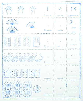 アンティーク・スタンプ シート 小学校教材 フランス ブロカント 蚤の市 送料無料★as0434 額装に！