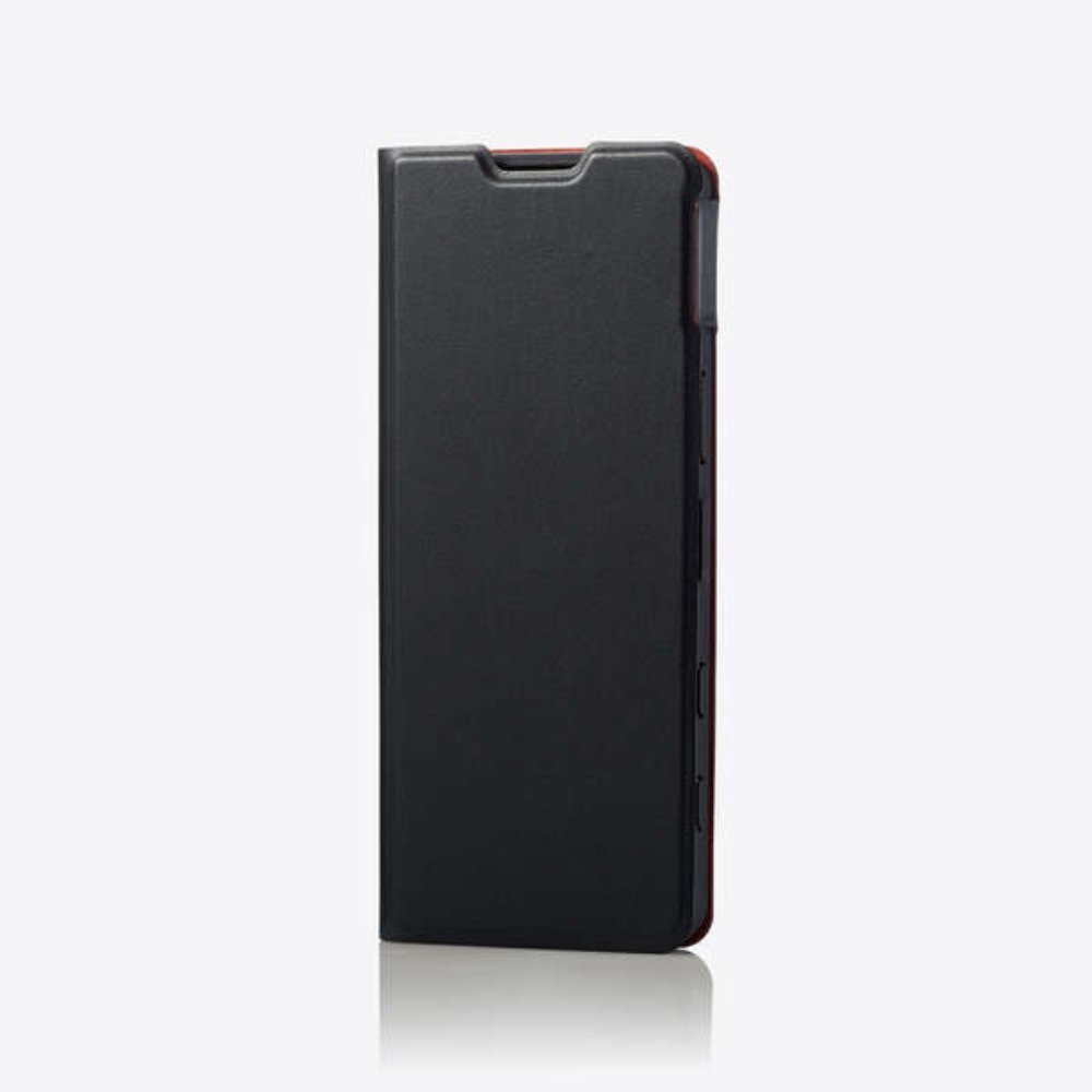 Xperia 5 III SO-53B SOG05 手帳型ケース カバー ソフトレザー ブラック マグネット 薄型 磁石 カードポケット エレコム 408_画像6