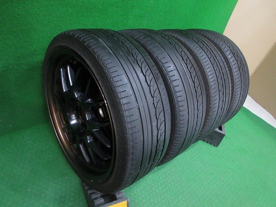 希少★激安★WORK/ワーク 18インチ 18×7.5JJ/8.0JJ +39/+44 100-4穴 溝有★NANKANG ナンカン 205/40R18 86H XL 4本[フィット/ヴィッツ]_画像10