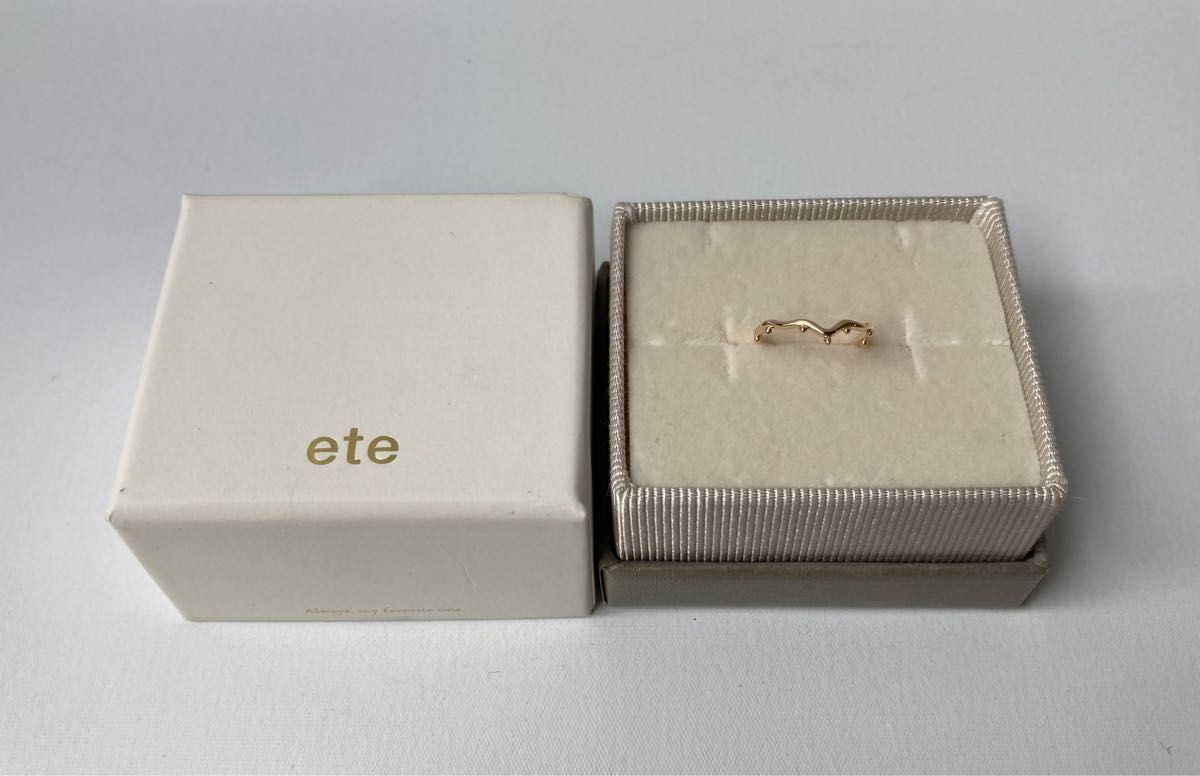 ete エテ クラウン ウェーブ 重ね付け イエローゴールド ete エテ クラウン ウェーブ 重ね付け イエローゴールド