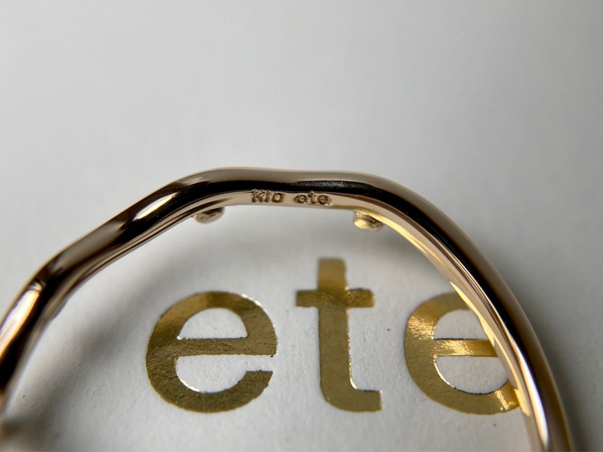 ete エテ クラウン ウェーブ 重ね付け イエローゴールド ete エテ クラウン ウェーブ 重ね付け イエローゴールド