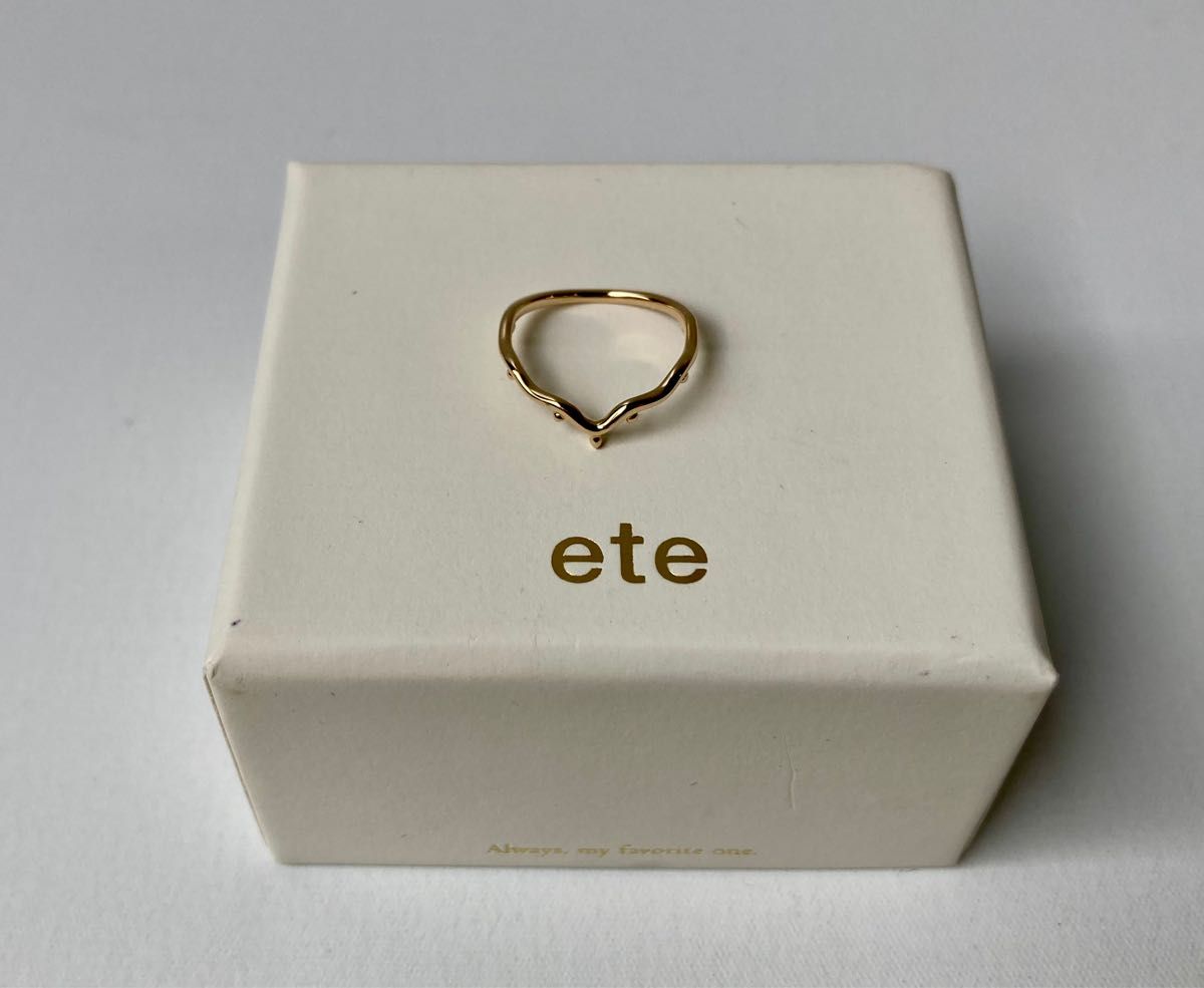 ete エテ クラウン ウェーブ 重ね付け イエローゴールド ete エテ クラウン ウェーブ 重ね付け イエローゴールド