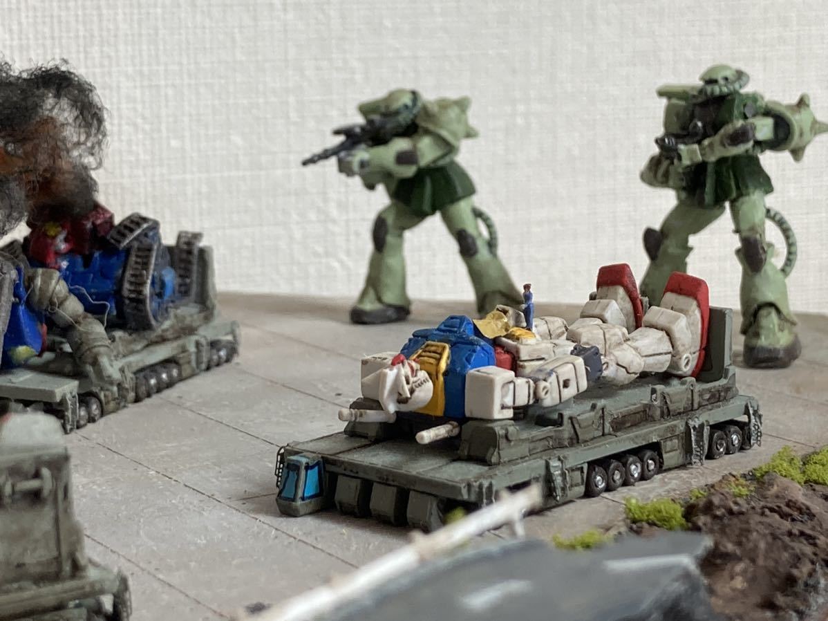 ガンダムコレクション ジオラマ ガンダム大地に立つちょっと前 ガンダムコレクション ジオラマ ガンダム大地に立つちょっと前