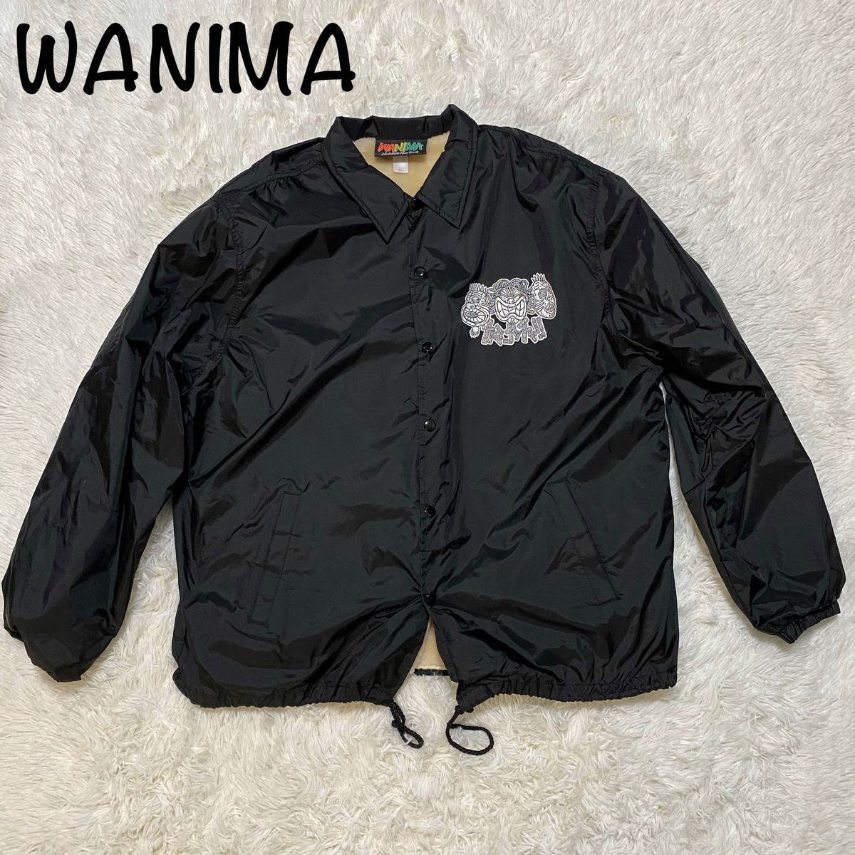 WANIMA コーチジャケット ボア ブラック XL