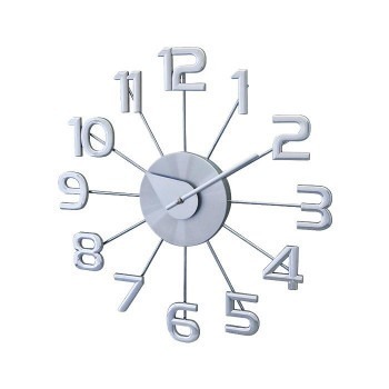 [ немедленная уплата ] George Nelson серебряный номер часы GN41167 настенные часы орнамент Inte rear living современный серебряный новый жизнь 
