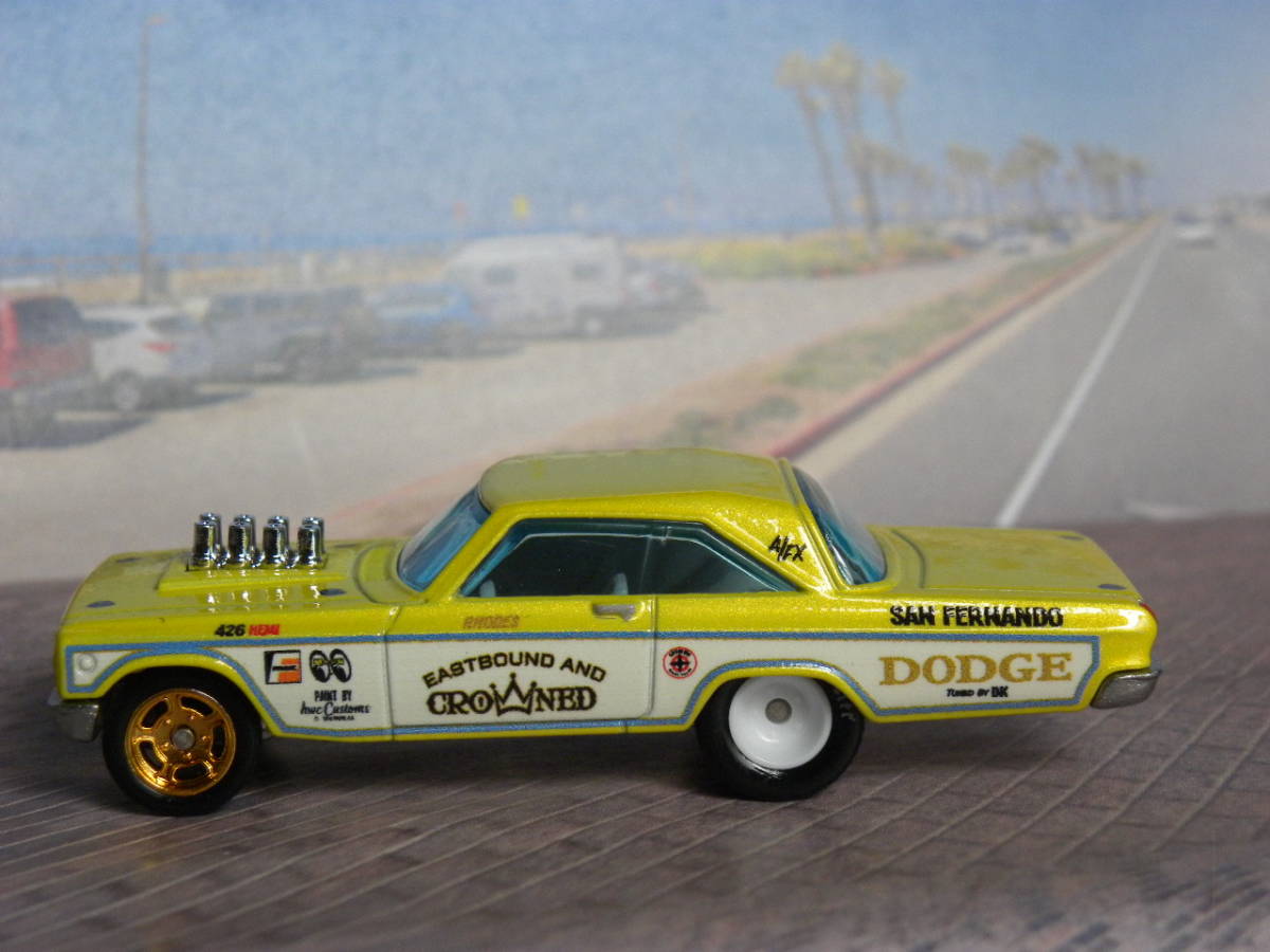 即決☆☆1965 DODGE CORONET 426 HEMI MOON ダッジ　コロネット　メタルシャーシ、リアルライダー ルース ホットウィール Hot Wheels　_画像7