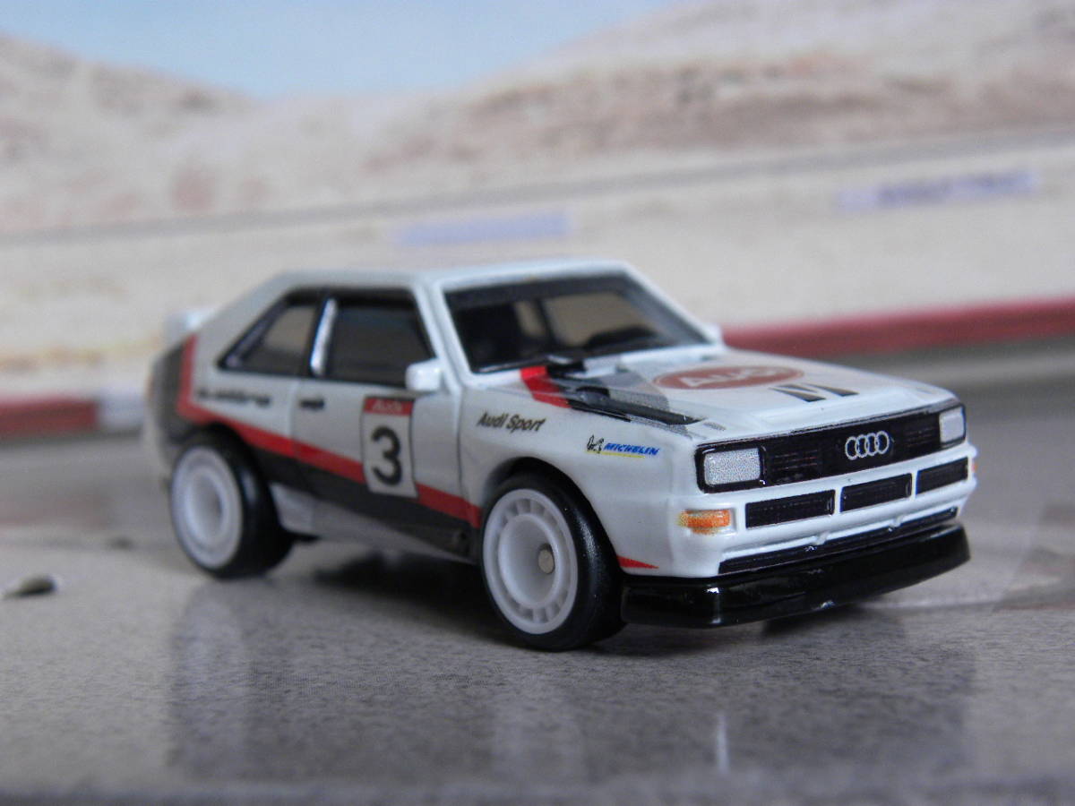 即決☆☆ルース '84 AUDI SPORT QUATTRO アウディ クアトロ　メタルシャーシ、リアルライダー ホットウィール Hot Wheels　定形外発送可☆_画像1