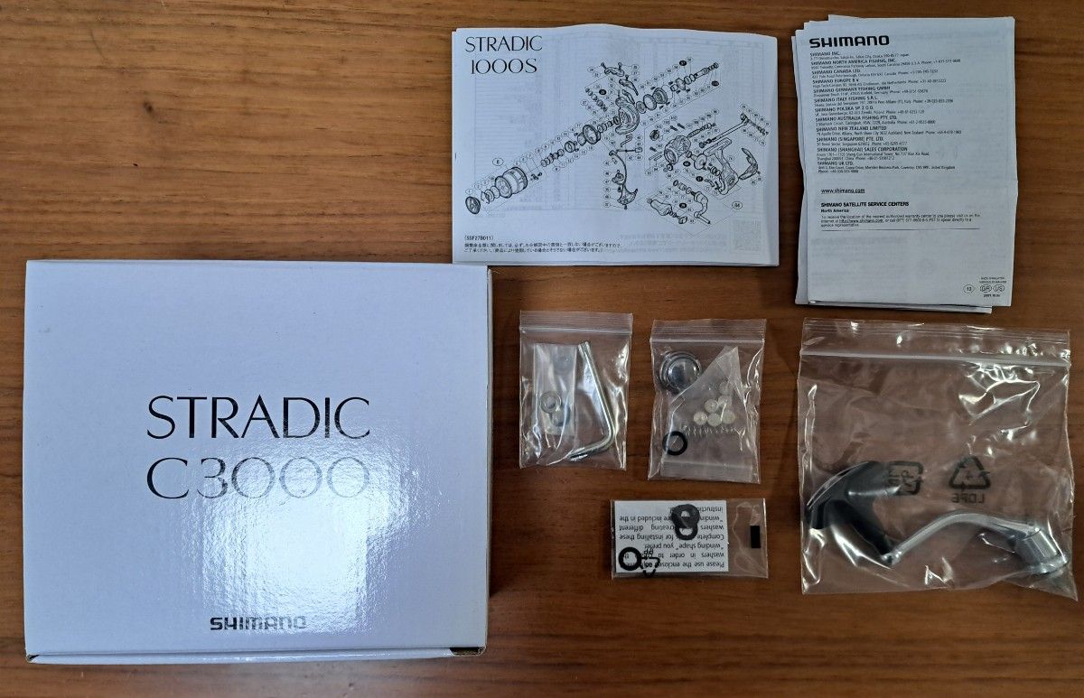 新品カスタム シマノ 19ストラディック C3000 チタンハンドル 新品カスタム シマノ 19ストラディック C3000 チタンハンドル