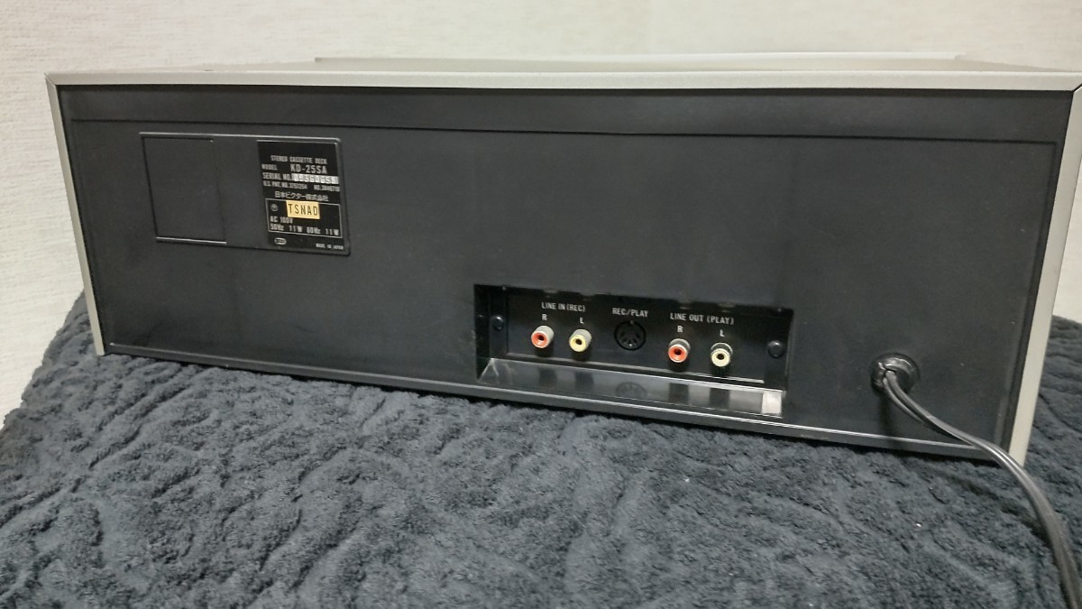 10500円 ビクターカセットデッキ KDー25SA 1980年(昭和60年)当時 10500円 ビクターカセットデッキ KDー25SA 1980年(昭和60年)当時