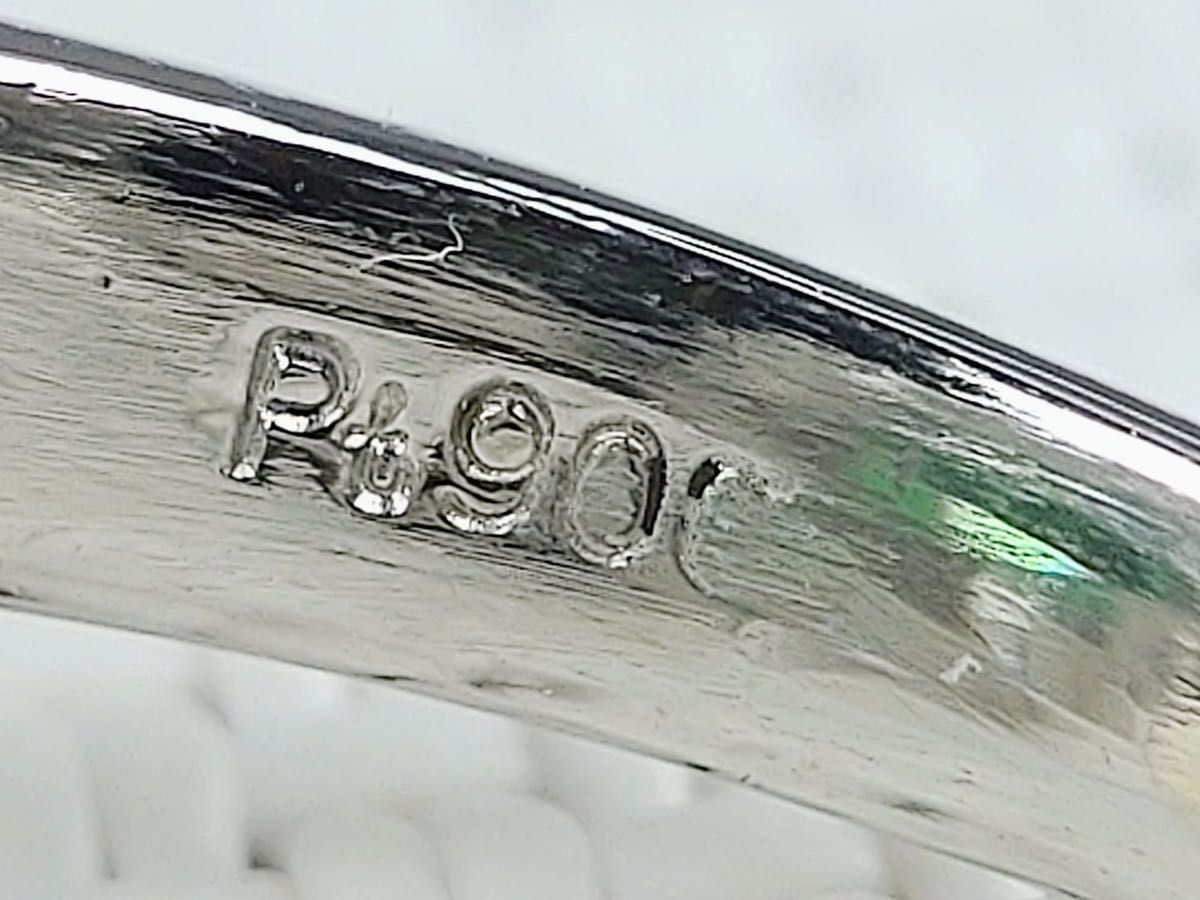 PT900　エメラルド　ダイヤモンド　リング　約6号