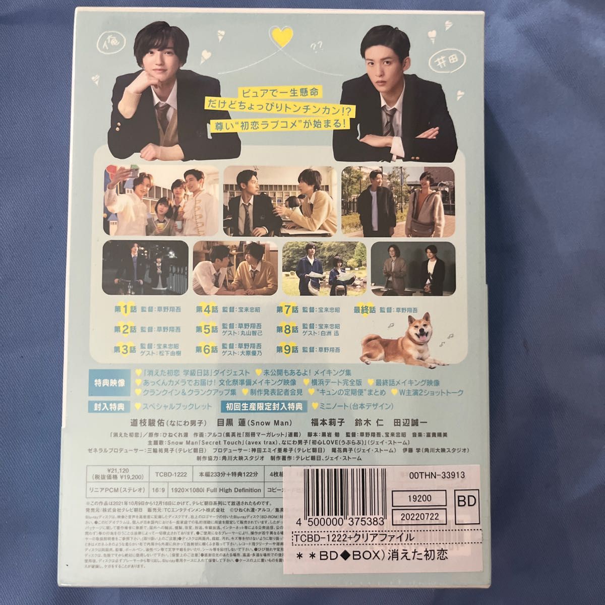 消えた初恋 初回限定盤 Blu-ray 道枝駿佑 目黒蓮 福本莉子 鈴木仁 新品