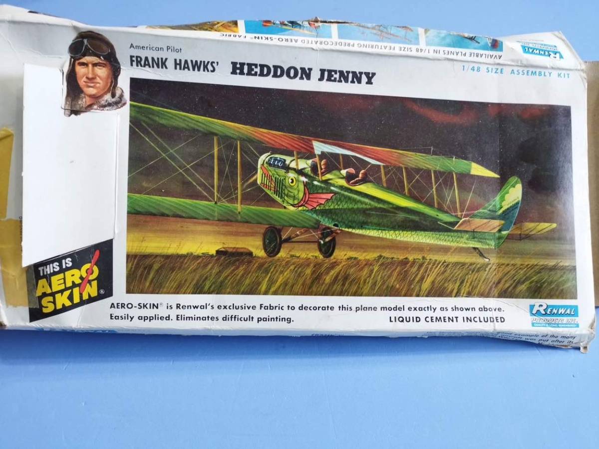 貴重な骨董品? 紙貼りキット カーチス ジニー (ヘンドン) 1/48 レンウォール エアロスキンシリーズ %S7