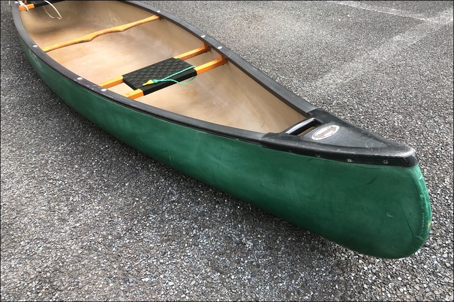  Tokyo )OLDTOWN Old Town PATHPHINDER Canadian canoe green 15ft accessory great number [ delivery un- possible * shop front receipt limited commodity ]