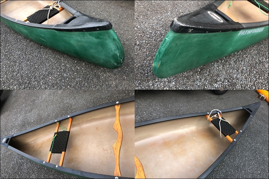  Tokyo )OLDTOWN Old Town PATHPHINDER Canadian canoe green 15ft accessory great number [ delivery un- possible * shop front receipt limited commodity ]