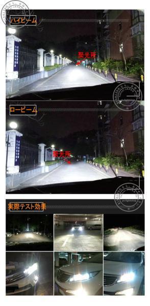 最新 ワンタッチ 一体型★PHILIPSLUXEON MZチップ 7S H1 LEDヘッドライトフォグランプ 1年保障 合計6000lm/80W 6000K 12V/24V_画像5