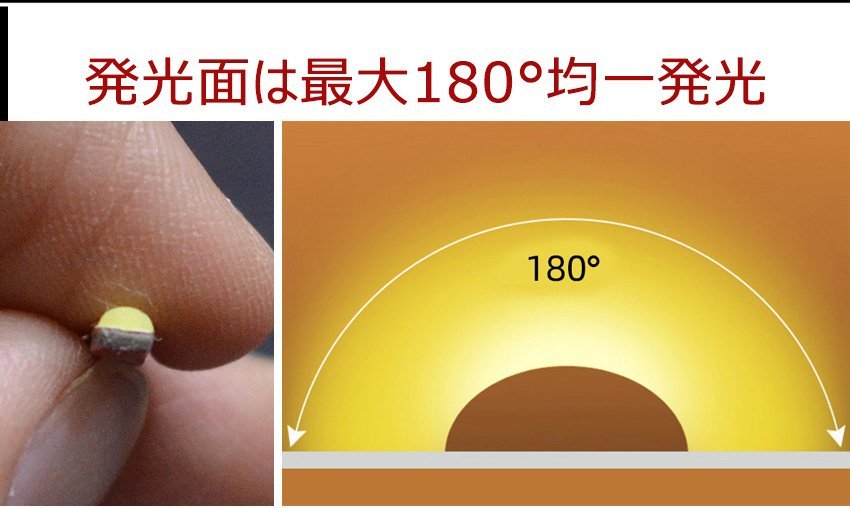 2.5mm超極細線状COB LEDテープライト デイライト テールライト ブレーキ 270連60cm 強力発光 防水切断可 7色 2本セット_画像5