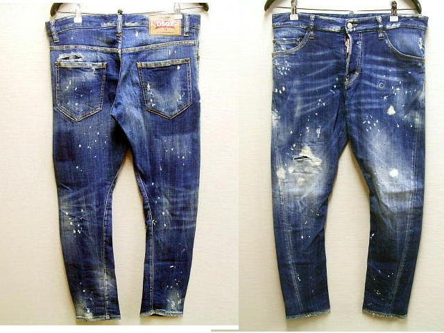 * быстрое решение [48]DSQUARED2 18AW SEXY TWIST JEAN S71LB0489 стрейч Denim sexy кручение тонкий Gene брюки #5102