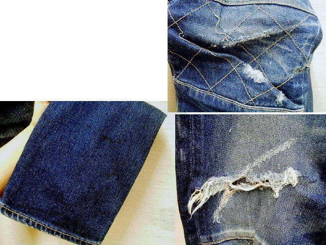 ◇即決[4]glamb 12AT Lucille denim バイカー サルエルスキニー ストレッチ スリム ルシールデニム GB12AT/P09 パンツ■5372_画像2