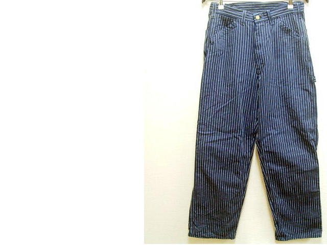 ◇即決[M]ほぼ未使用品 Lee DUNGAREES LM7288 ウォバッシュ系 ストライプ オールドヒッコリー WABASH ペインターパンツ■5363_画像2