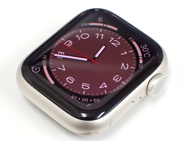 ☆【中古 良品】Apple Watch Series8 GPSモデル 41mm スターライトアルミニウムケース と Nikeスポーツバンド(NZ325-15)_画像3
