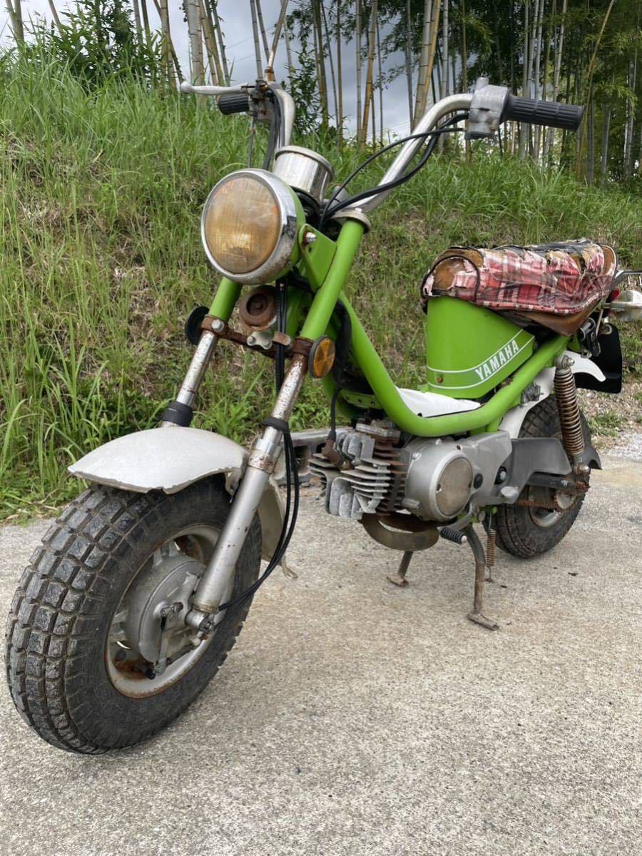 奇跡の新車！　YAMAHA ヤマハ　CHAPPY チャッピー50 439 希少　レストアベース 原付 旧車 可愛いチャッピー　グリーン　マニア　現状売り_画像7