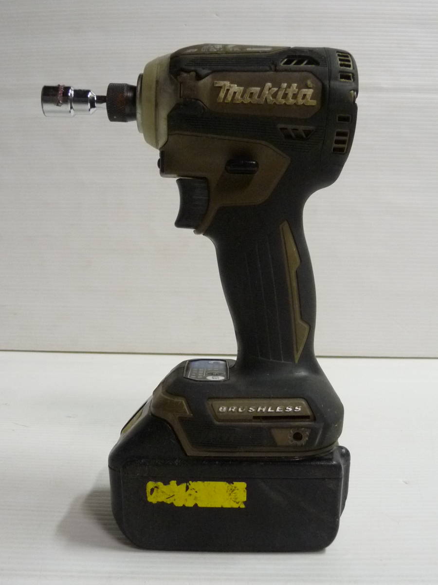 makita マキタ 充電式インパクトドライバ TD171D 18V バッテリー付き_画像1