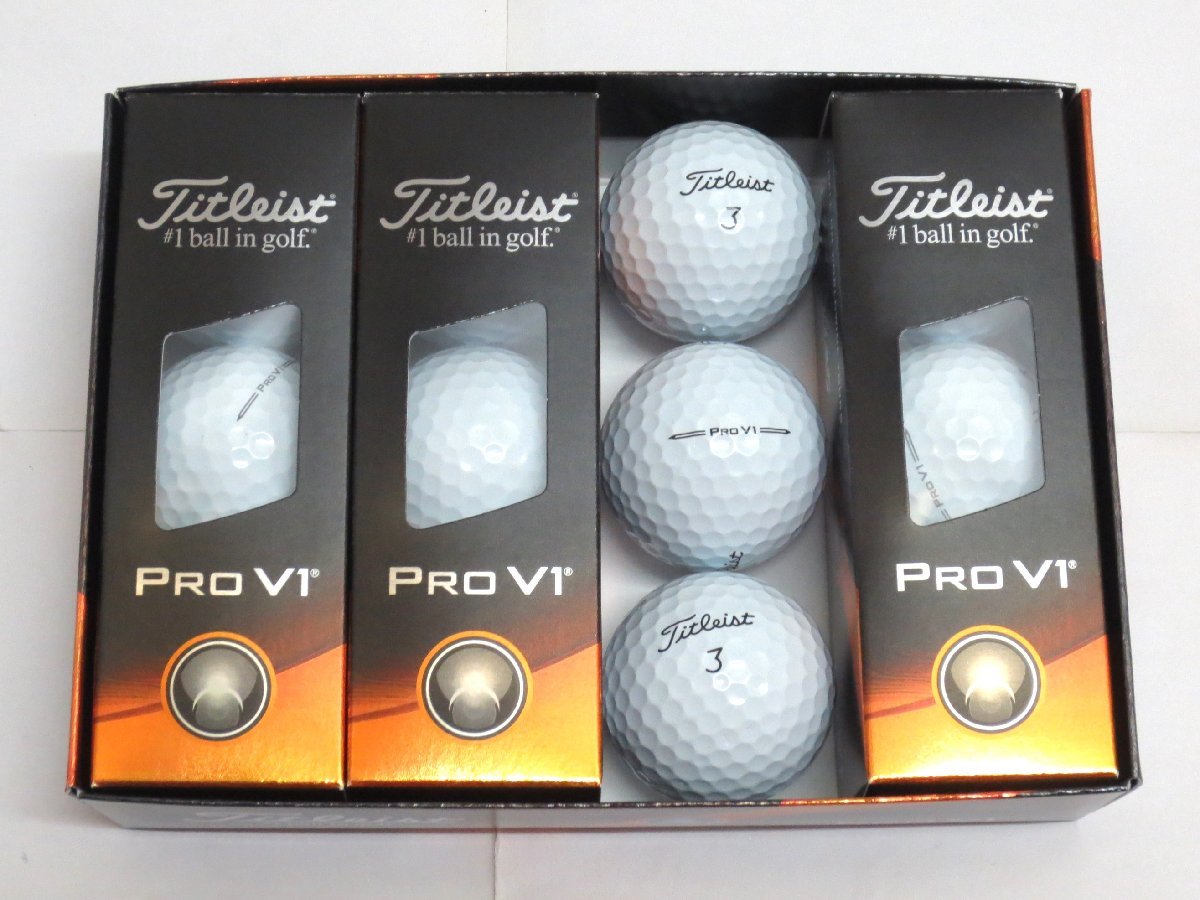 新品★タイトリスト★プロ PRO V1 ボール★2023★ローナンバー【1・2・3・4】★ホワイト★日本正規品★1箱★12球★送料無料_画像2