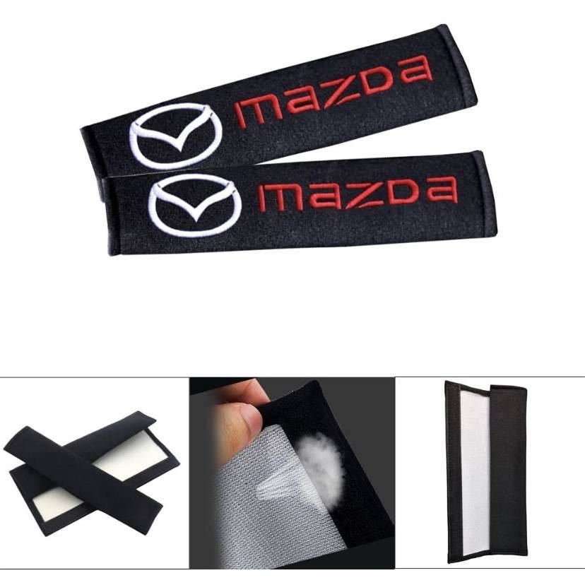  Mazda 2 pieces set car seat belt cover soft cotton shoulder pad car supplies seat belt pad 