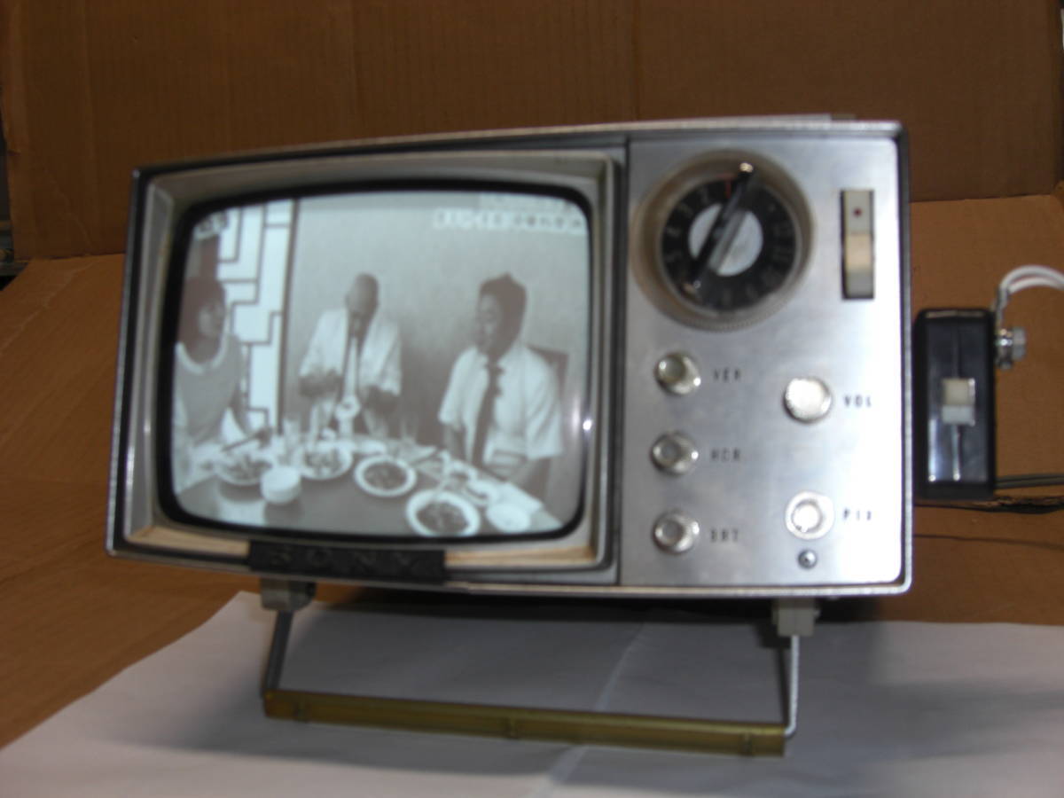 ソニー SONY ポータブル白黒テレビ TV 【5-202】整備動作品 取扱 ソニー SONY ポータブル白黒テレビ TV 【5-202】整備動作品 取扱