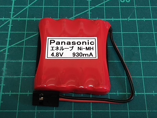 ☆JR受信機用、4.8V-930ｍＡ　パナソニック、エネループスポット溶接☆_パッケージ赤に変更になります。