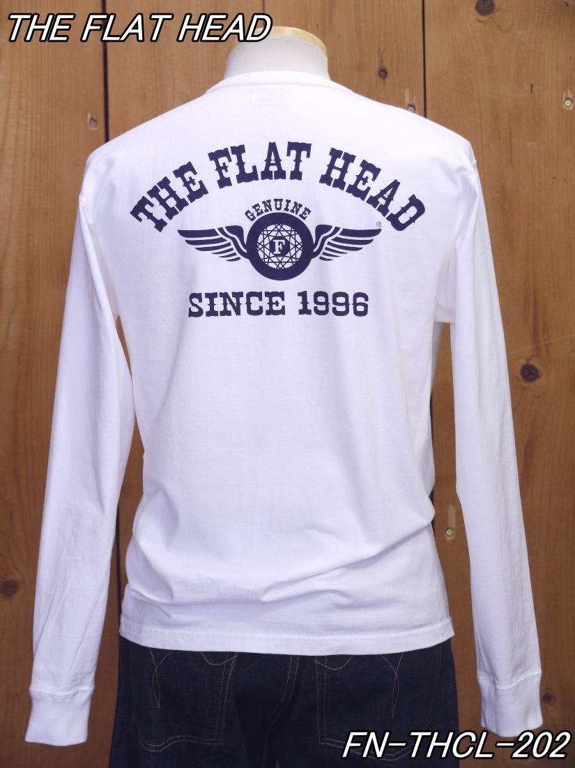 全日本送料無料 丸胴長袖Tシャツ WHEEL FLYING FH フラットヘッド 新品