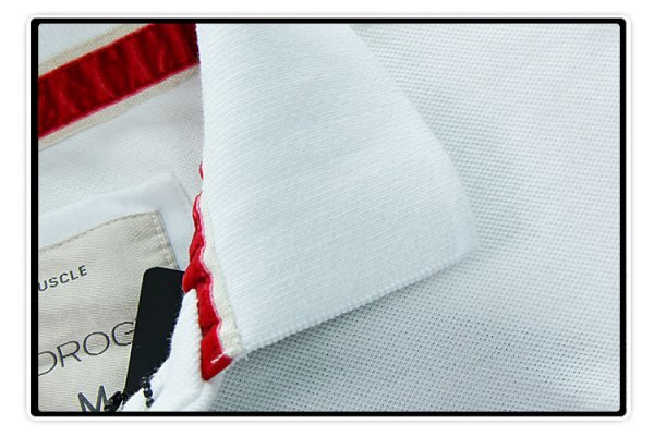 新品◆【格好いい】【通気品】メンズポロシャツHYDROGENハイドロゲン半袖Tシャツ白ーM_画像3