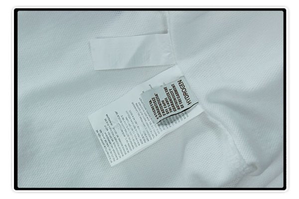 新品◆【格好いい】【通気品】メンズポロシャツHYDROGENハイドロゲン半袖Tシャツ白ーM_画像4