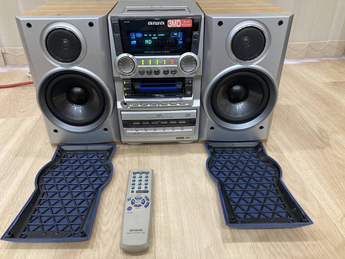 アイワ aiwa システムコンポ MD/CD/カセットテープ XR-MD500 ジャンク