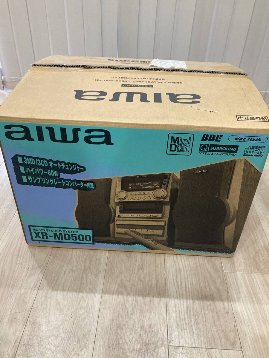 アイワ aiwa システムコンポ MD/CD/カセットテープ XR-MD500 ジャンク