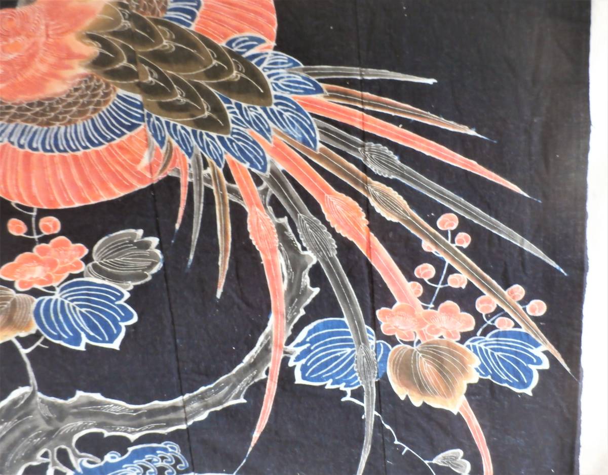2022年のクリスマスの特別な衣装 桐花 鳳凰絵柄 藍染め 布団表布