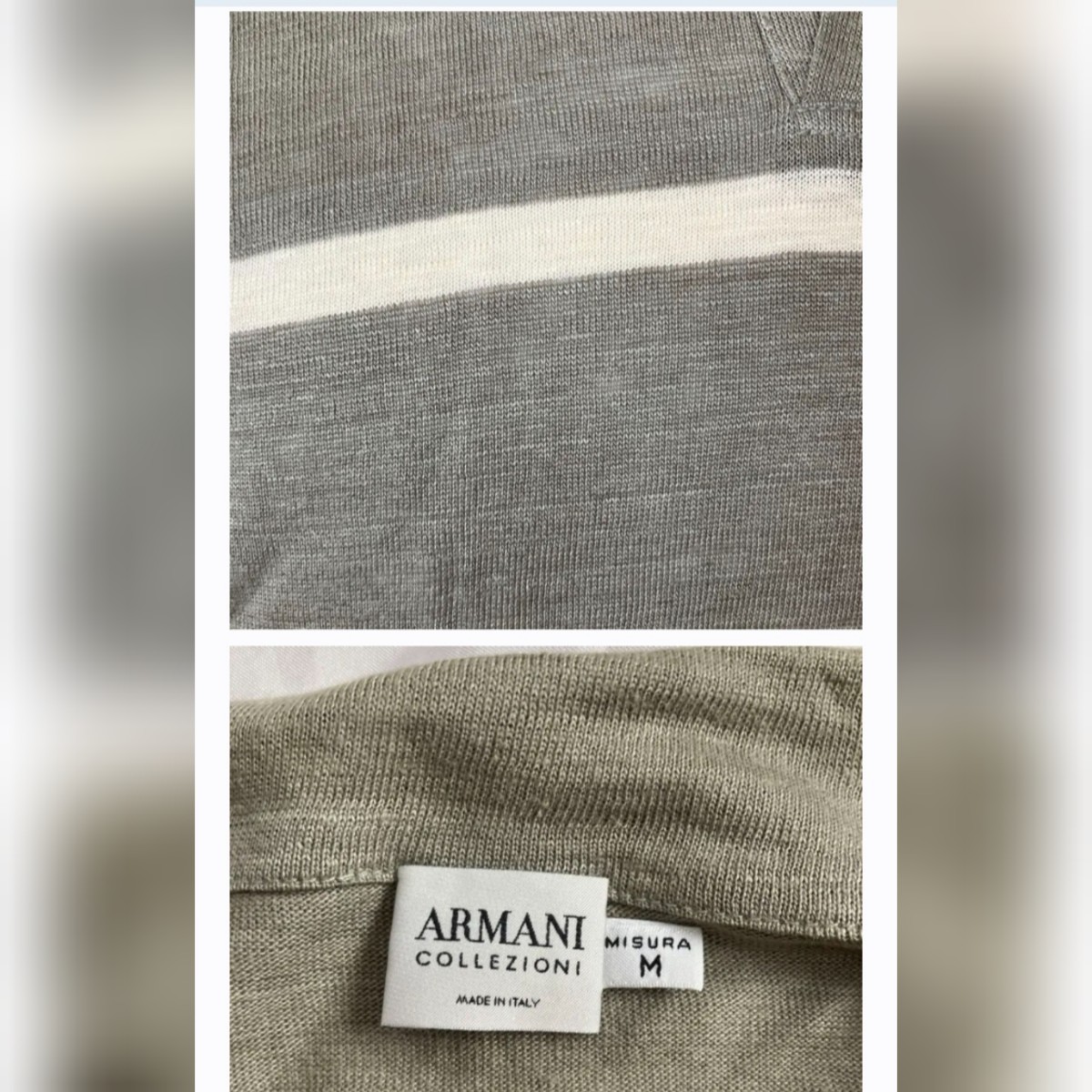 ●ARMANI COLLEZIONI　アルマーニコレツィオーニ リネンシャツ　Mサイズ　_画像5