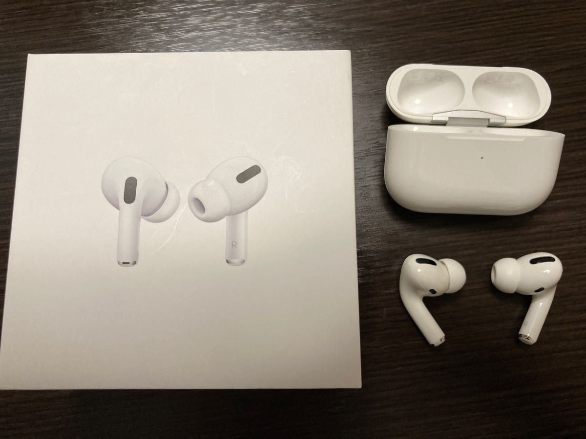 美品】AirPodsPro Apple正規品 ワイヤレス ノイズキャンセリング 美品】AirPodsPro Apple正規品 ワイヤレス ノイズキャンセリング