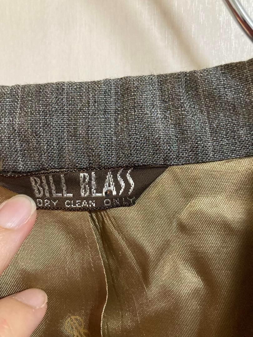 ra583 billblass メンズ　テーラードジャケット　お洒落　グレー_画像3