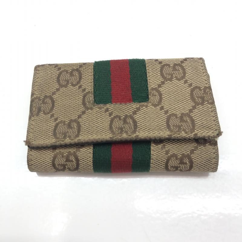 【中古】GUCCI　グッチ　GGキャンバス　6連キーケース　破損あり[240091333980]_画像1