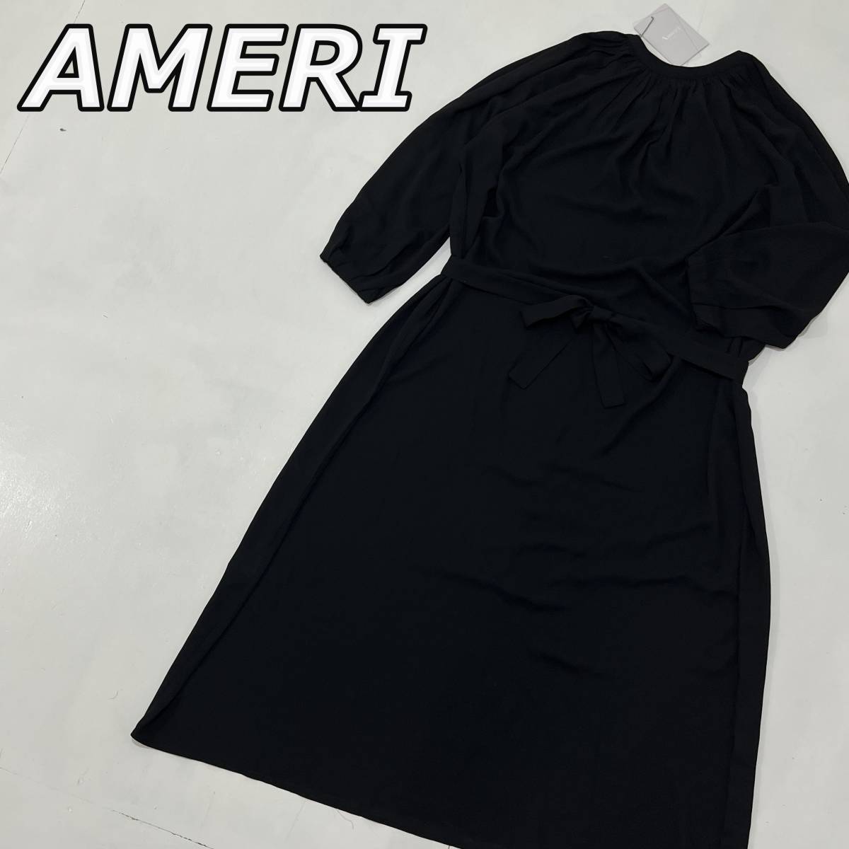 T ポイント5倍 ポリエステル ウエストベスト ギャザーカラー AMERI