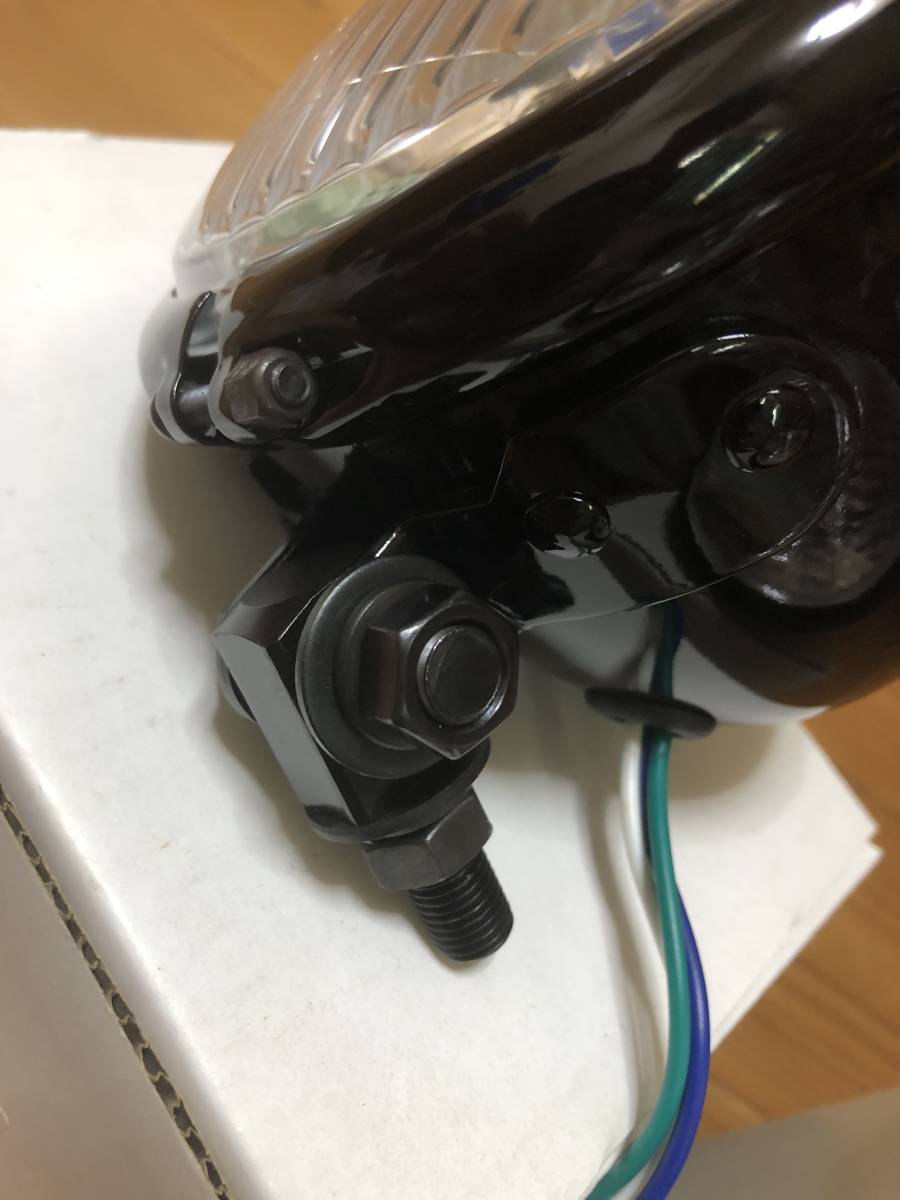 新品・未使用 EMGO ベイツタイプ ブラックヘッドライト クローム 新品・未使用 EMGO ベイツタイプ ブラックヘッドライト クローム