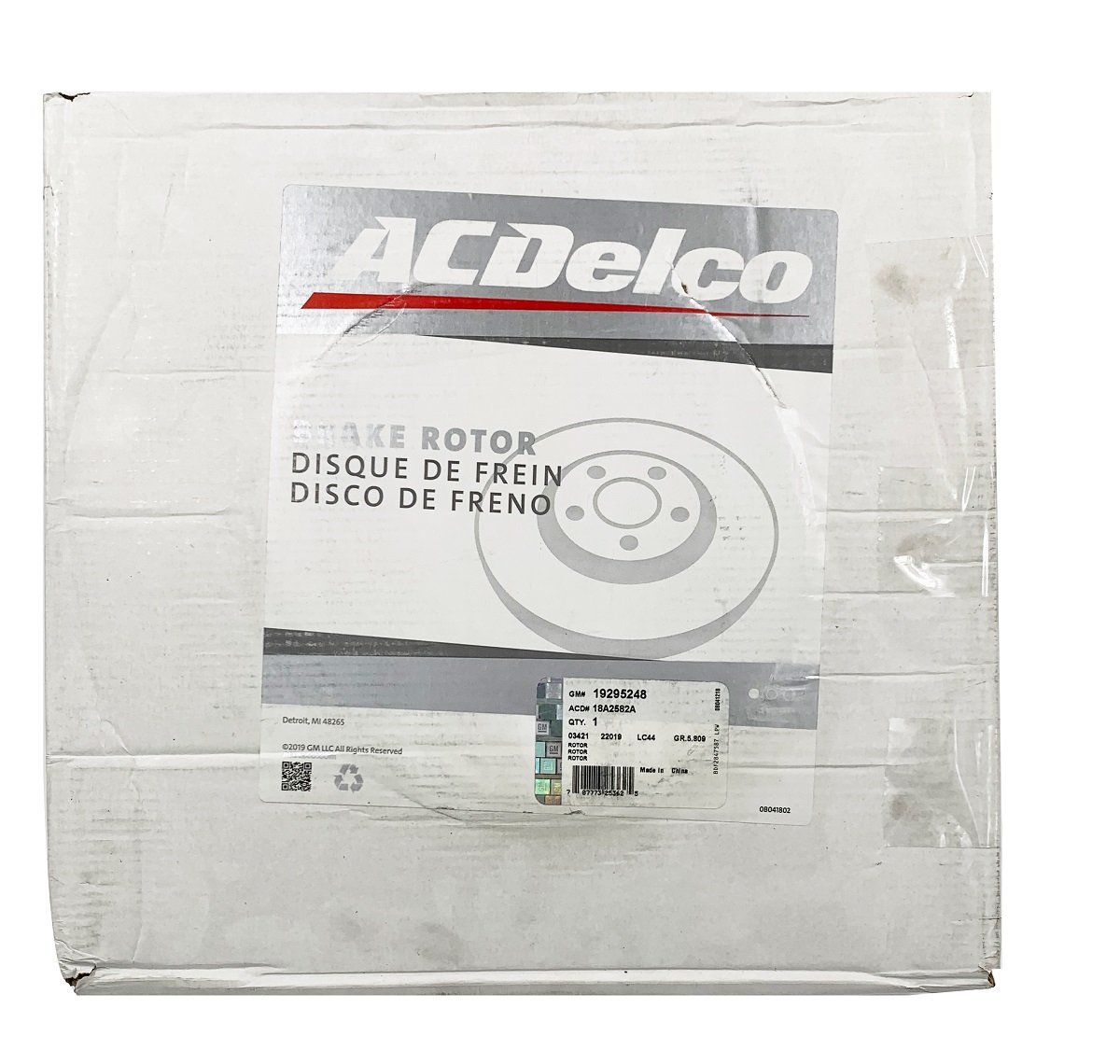 AC Delco (ACDelco) disk brake rotor rear (1 sheets ) 18A2582A FORD( Ford )E-150/E-250 for 