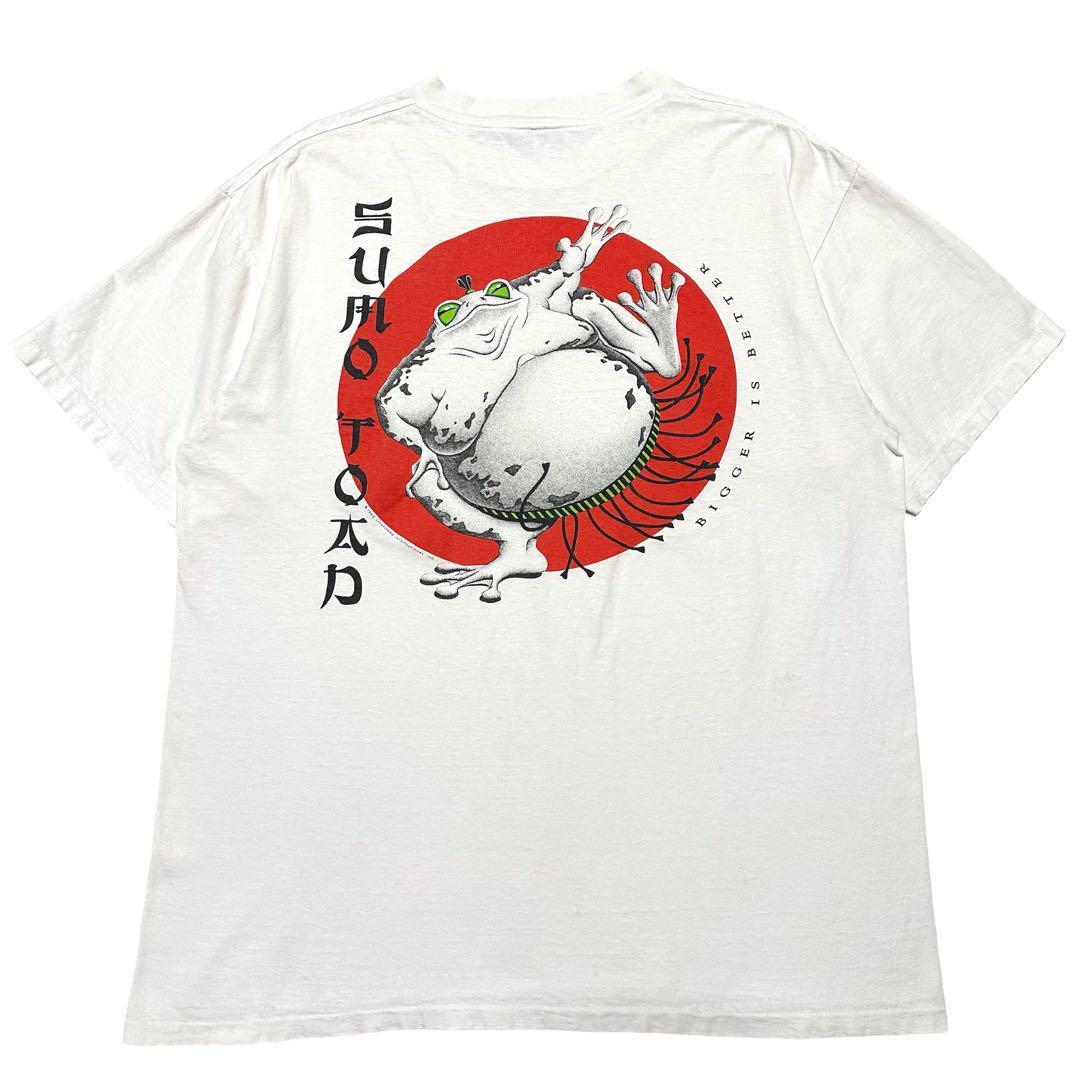 【90s】ONEITA　相撲　蛙　ヴィンテージ　Tシャツ