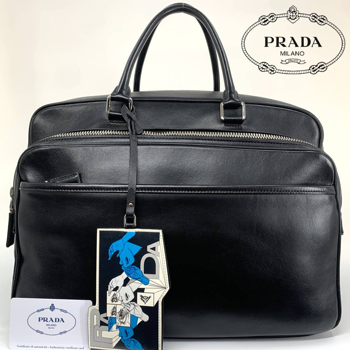 絶妙なデザイン ボストンバッグ 2way プラダ 1円○新品同様○PRADA SV