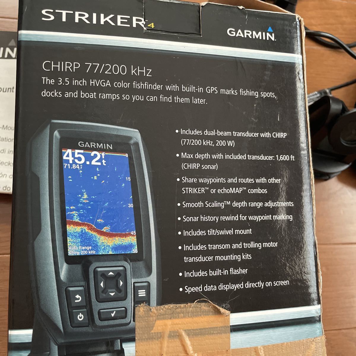 ガーミン　ストライカー4 シーキングバッテリー付き　中古品　GPS 魚探_画像8